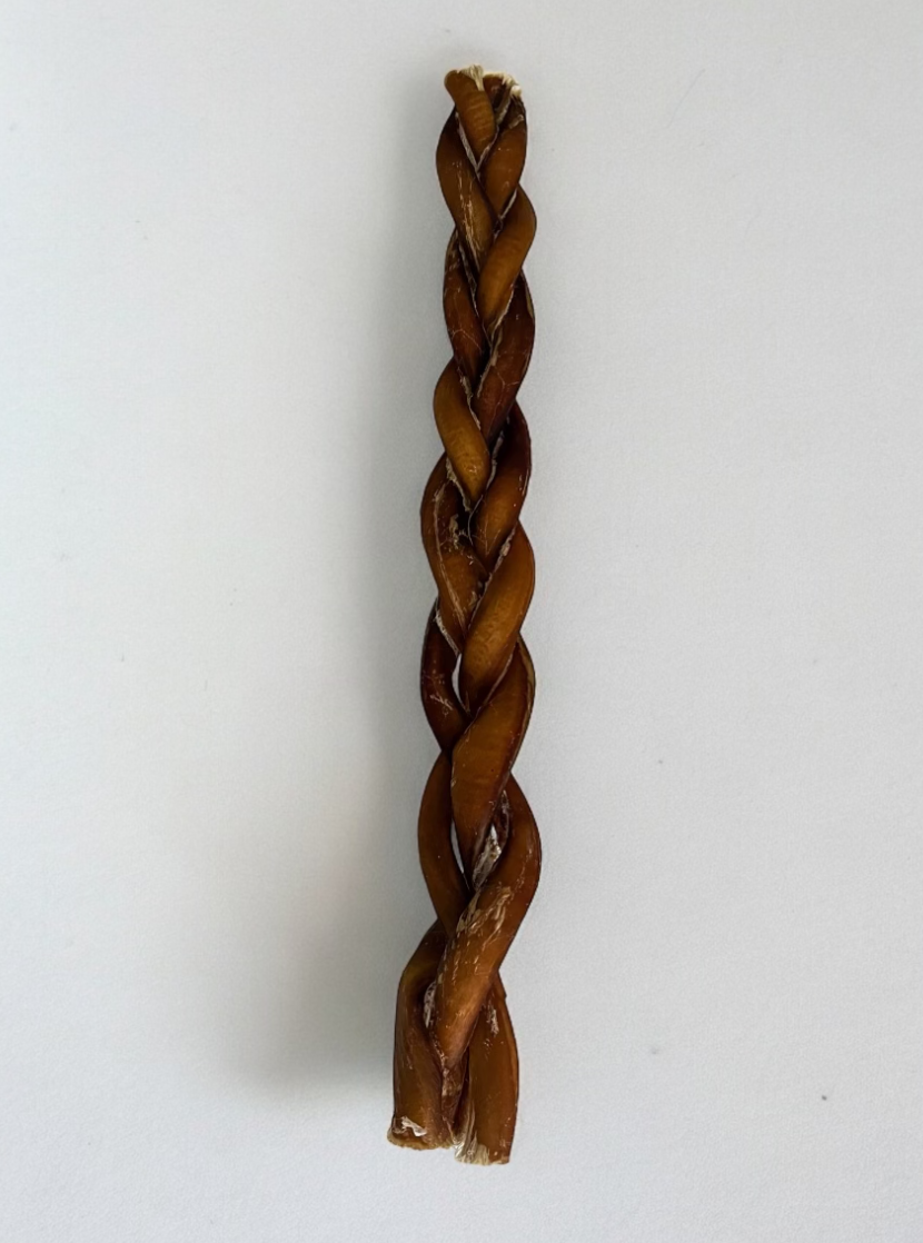 12" Bully Stick Tressé